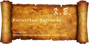 Keresztes Baltazár névjegykártya